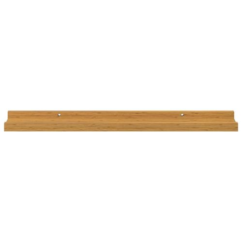Стенен рафт Монтиране на стена 4 бр. Бежово 60 x 9 x 3 cm