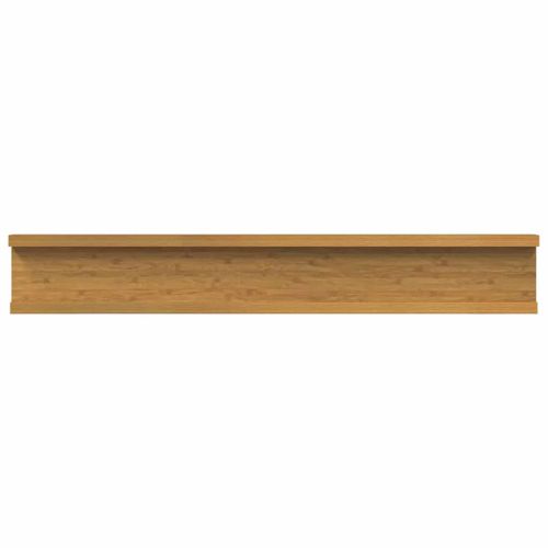 Стенен рафт Монтиране на стена 4 бр. Бежово 60 x 9 x 3 cm