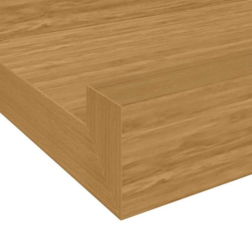 Стенен рафт Монтиране на стена 4 бр. Бежово 100 x 9 x 3 cm