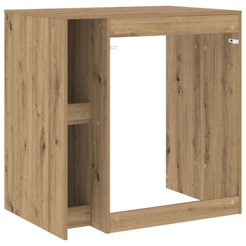 Шкаф за пералня с врата Дъб 87 x 60 x 89 см Инженерна дървесина