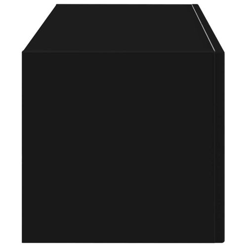 TV стенен шкаф Черно 78,5 x 31 x 29,5 см Инженерно дърво