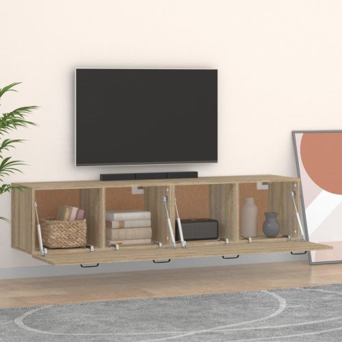 Стенни шкафове 2 бр сонома дъб 60x36,5x35 см инженерно дърво
