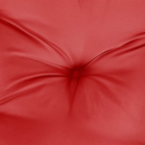 Възглавница за градинска пейка червена 200x(50+50)x7 см оксфорд