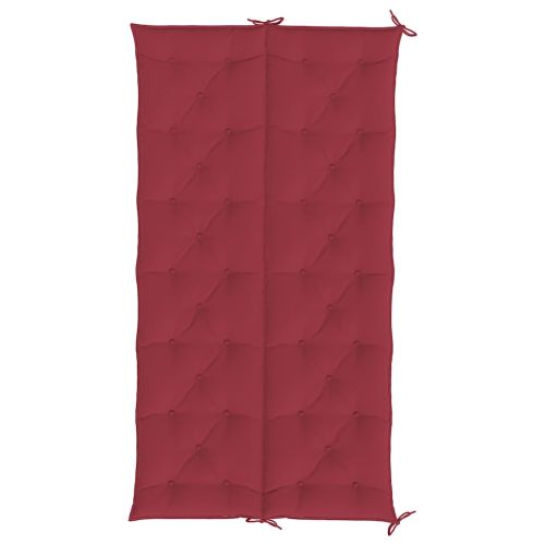 Възглавница за пейка виненочервена 200x(50+50)x7 см оксфорд