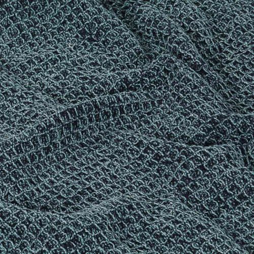 Декоративно одеяло, памук, 125x150 см, индигово синьо