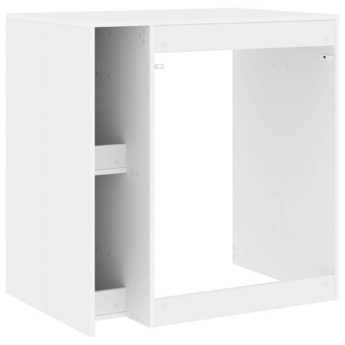 Шкаф за пералня Бяло 87 x 60 x 89 см Инженерна дървесина