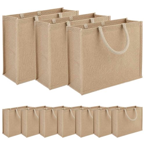 Чанти от юта 10 pcs Натурално 42 x 33 x 19 см 100% Юта Тоса