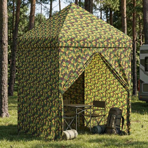 Сенник палатка с 4 странични стени 2,9 x 2,9 м Военен камуфлаж