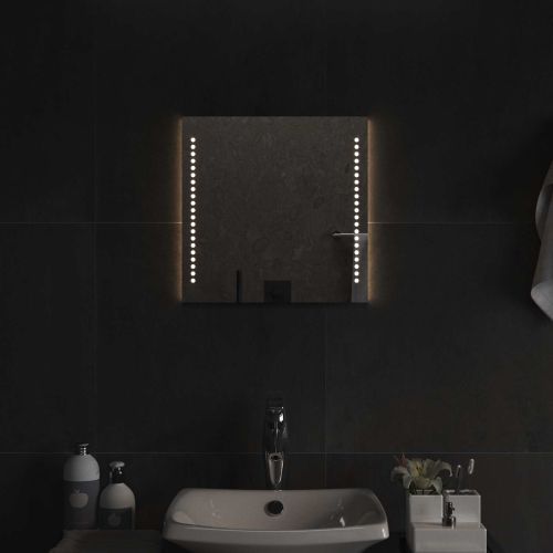 LED огледало за баня Прозрачен 40 x 40 cm закалено стъкло