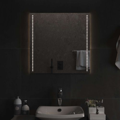 LED огледало за баня Прозрачен 60 x 60 cm закалено стъкло