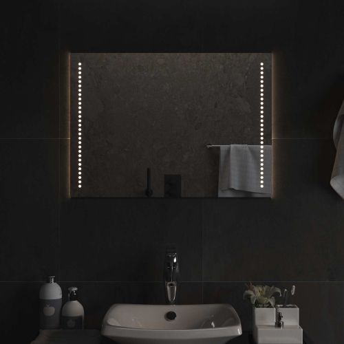 LED огледало за баня Прозрачен 70 x 50 cm закалено стъкло