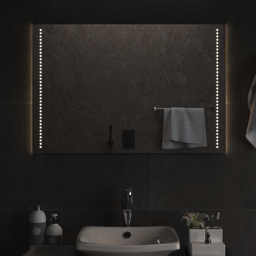 LED огледало за баня Прозрачен 90 x 60 cm закалено стъкло
