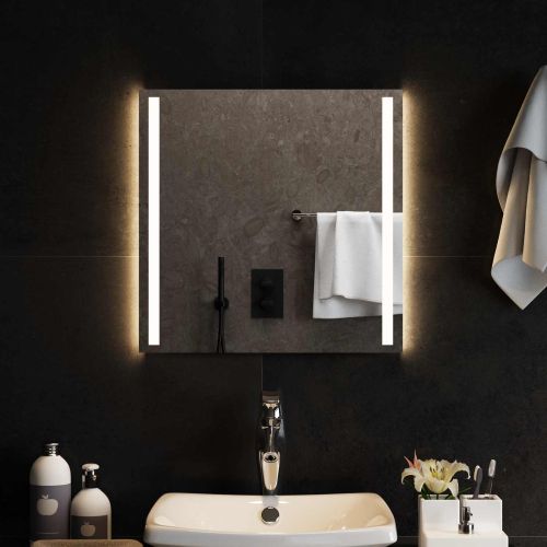 LED огледало за баня Прозрачен 50 x 50 cm закалено стъкло