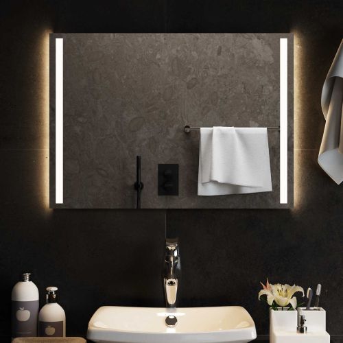 LED огледало за баня Прозрачен 70 x 50 cm закалено стъкло