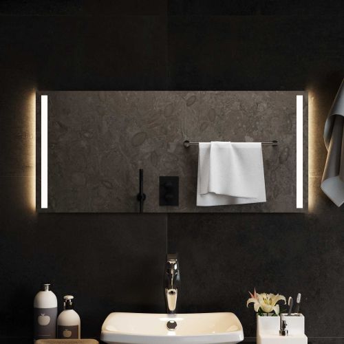 LED огледало за баня Прозрачен 90 x 40 cm закалено стъкло
