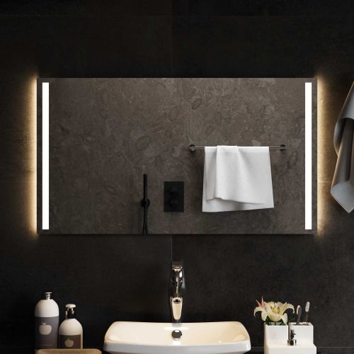 LED огледало за баня Прозрачен 90 x 50 cm закалено стъкло