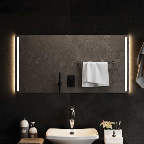LED огледало за баня Прозрачен 100 x 50 cm закалено стъкло