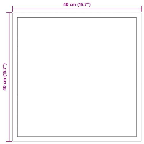 LED огледало за баня Прозрачен 40 x 40 cm закалено стъкло