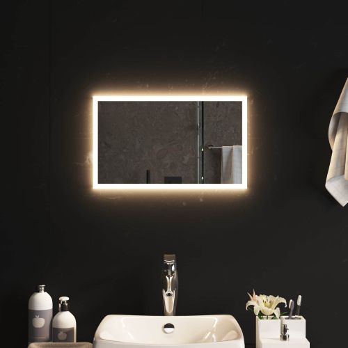 LED огледало за баня Прозрачен 50 x 30 cm закалено стъкло