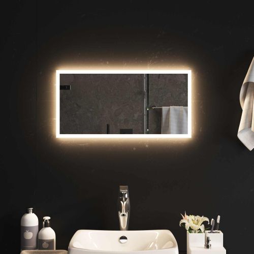 LED огледало за баня Прозрачен 60 x 30 cm закалено стъкло