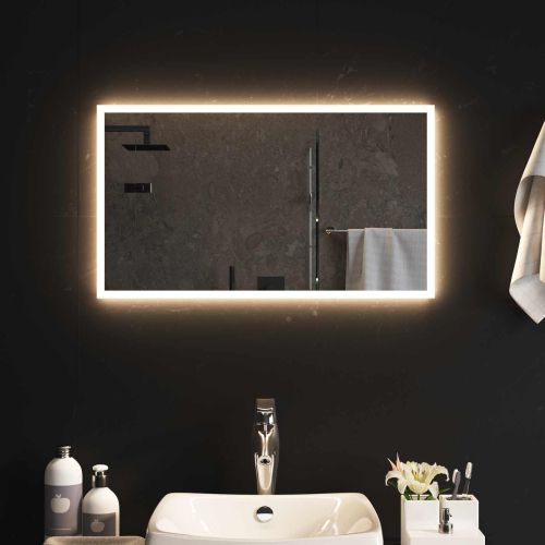 LED огледало за баня Прозрачен 70 x 40 cm закалено стъкло
