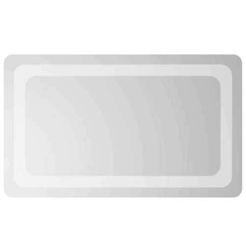 LED огледало за баня Прозрачен 50 x 30 cm закалено стъкло
