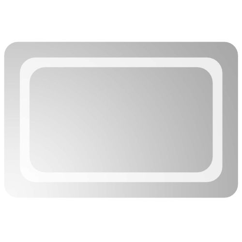 LED огледало за баня Прозрачен 60 x 40 cm закалено стъкло