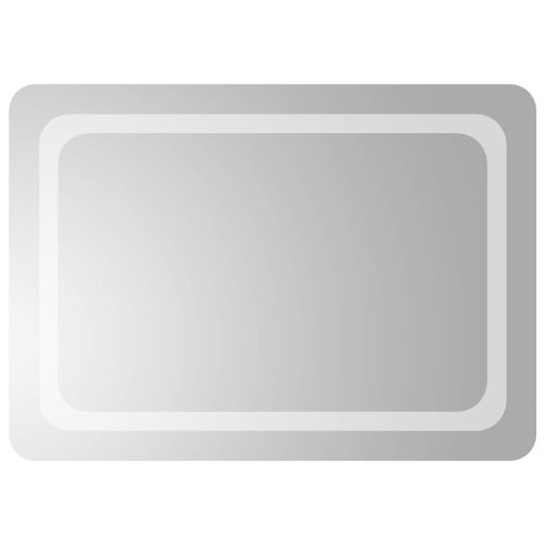 LED огледало за баня Прозрачен 70 x 50 cm закалено стъкло