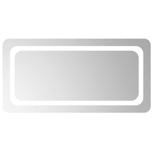 LED огледало за баня Прозрачен 80 x 40 cm закалено стъкло