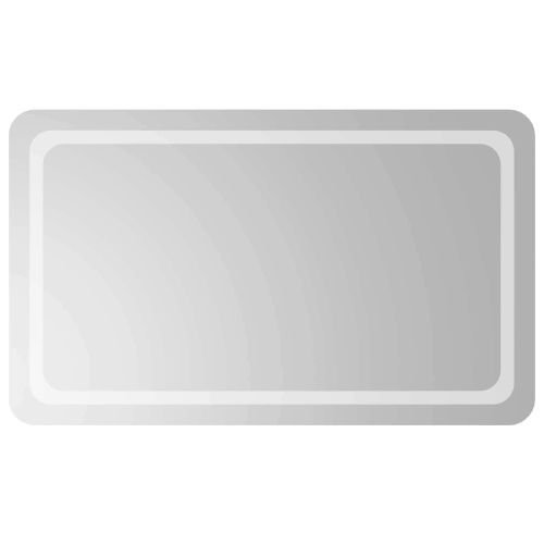 LED огледало за баня Прозрачен 100 x 60 cm закалено стъкло