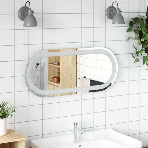 LED огледало за баня Прозрачен 70 x 30 cm закалено стъкло