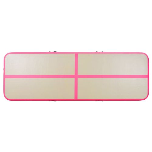 Надуваем дюшек за гимнастика с помпа, 700x100x10 см, PVC, розов