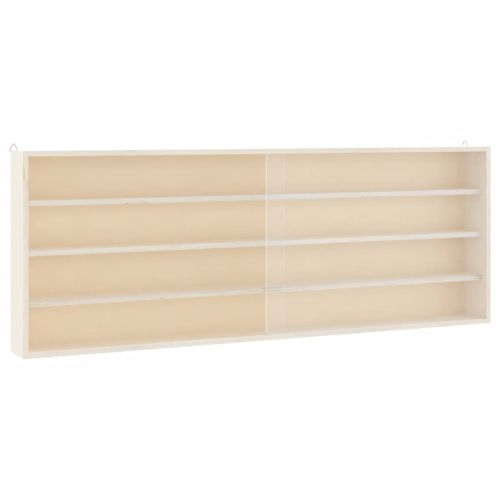 Дървена колекционерска витрина с врати 100x8,5x37 см