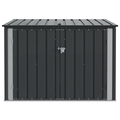 Кутия за съхранение в градината Черно 151,5 x 107 x 100 см