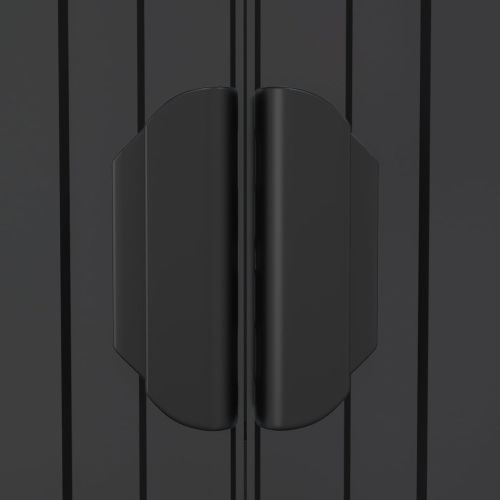 Градинска барака антрацит 192x606x223 см поцинкована стомана