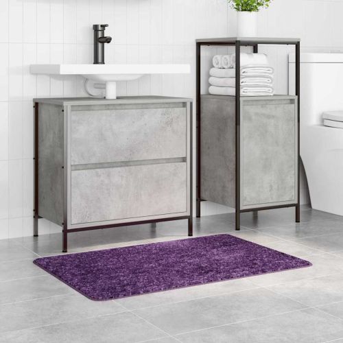 Килимче за баня с антихлъзгаща повърхност Лилаво 60 x 90 cm ПП