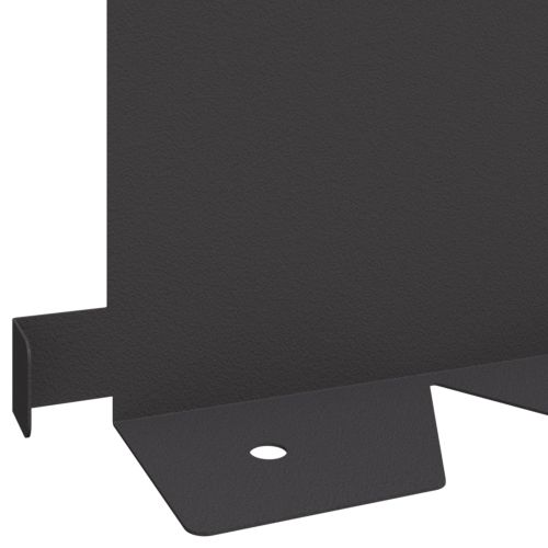 Ограда за трева 20 pcs 102 x 15 x 4 см Стомана Черно