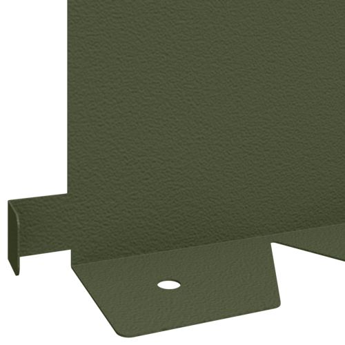 Ограда за трева 30 pcs 102 x 15 x 4 см Стомана Маслиненозелено