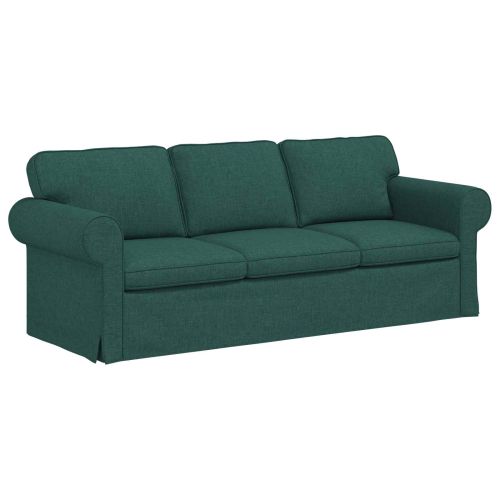 Комплект дивани 2 pcs Тъмен зелен 215 x 82 x 80 см текстил