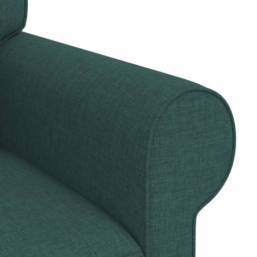 Комплект дивани 2 pcs Тъмен зелен 215 x 82 x 80 см текстил