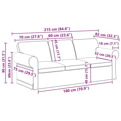 Комплект дивани 2 pcs Тъмен зелен 215 x 82 x 80 см текстил