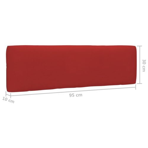 2-местен палетен диван с възглавници бор с бяла импрегнация