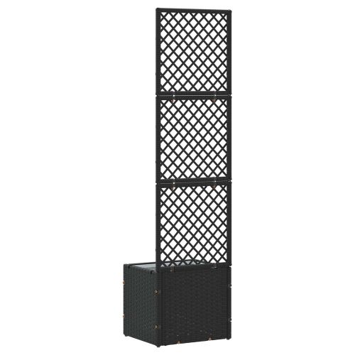 Садово решетъчно саксийно Черен 35 x 30 x 135 см Метал