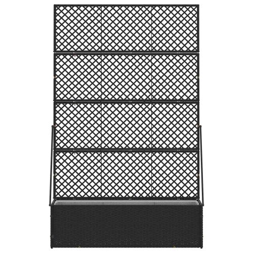 Садово решетъчно саксийно Черен 105 x 30 x 170 см Метал