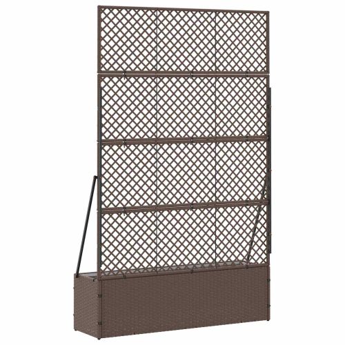 Садово решетъчно саксийно Кафяво 105 x 30 x 170 см Метал