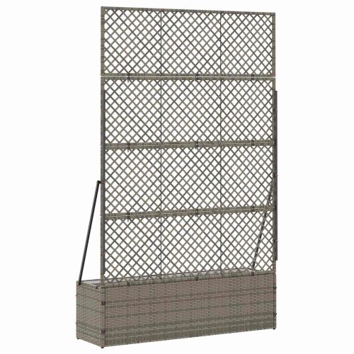 Садово решетъчно саксийно Сив 105 x 30 x 170 см Метал