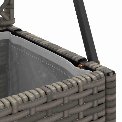Садово решетъчно саксийно Сив 105 x 30 x 170 см Метал