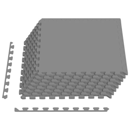 Мокети 24 pcs Сиво 8,64 m² EVA Пяна