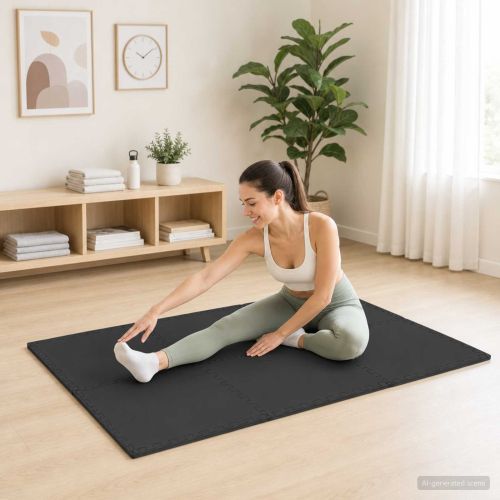 Мокети 40 pcs Черно 14,4 м² EVA Пяна