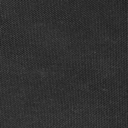 VidaXL Платно-сенник, Оксфорд плат, триъгълно, 5x7x7 м, антрацит